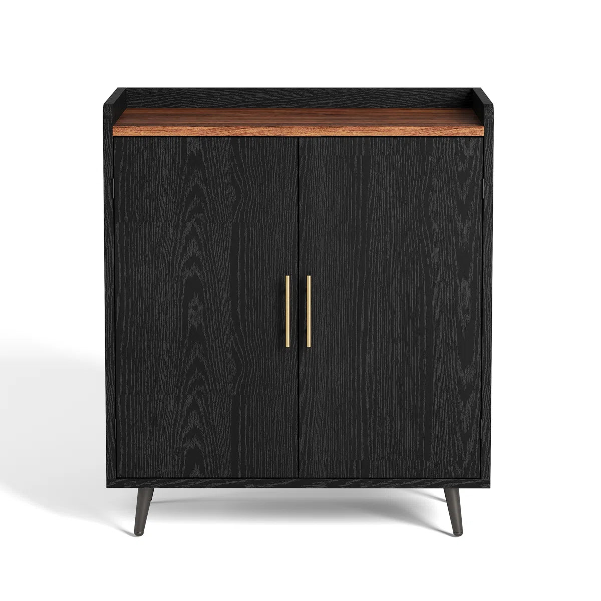31.5'' W×19'' D Mid-Century Style Home Bar Cabinet With Doors