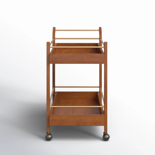Andresha Wood Bar Cart